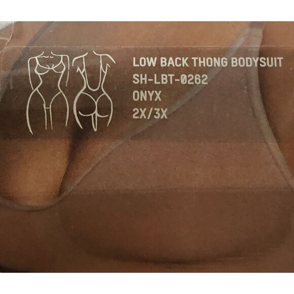 SKIMS New Seamless Sculpt Low Back Thong Bodysuit Onyx Size 2X / 3X - Picture 9 of 11